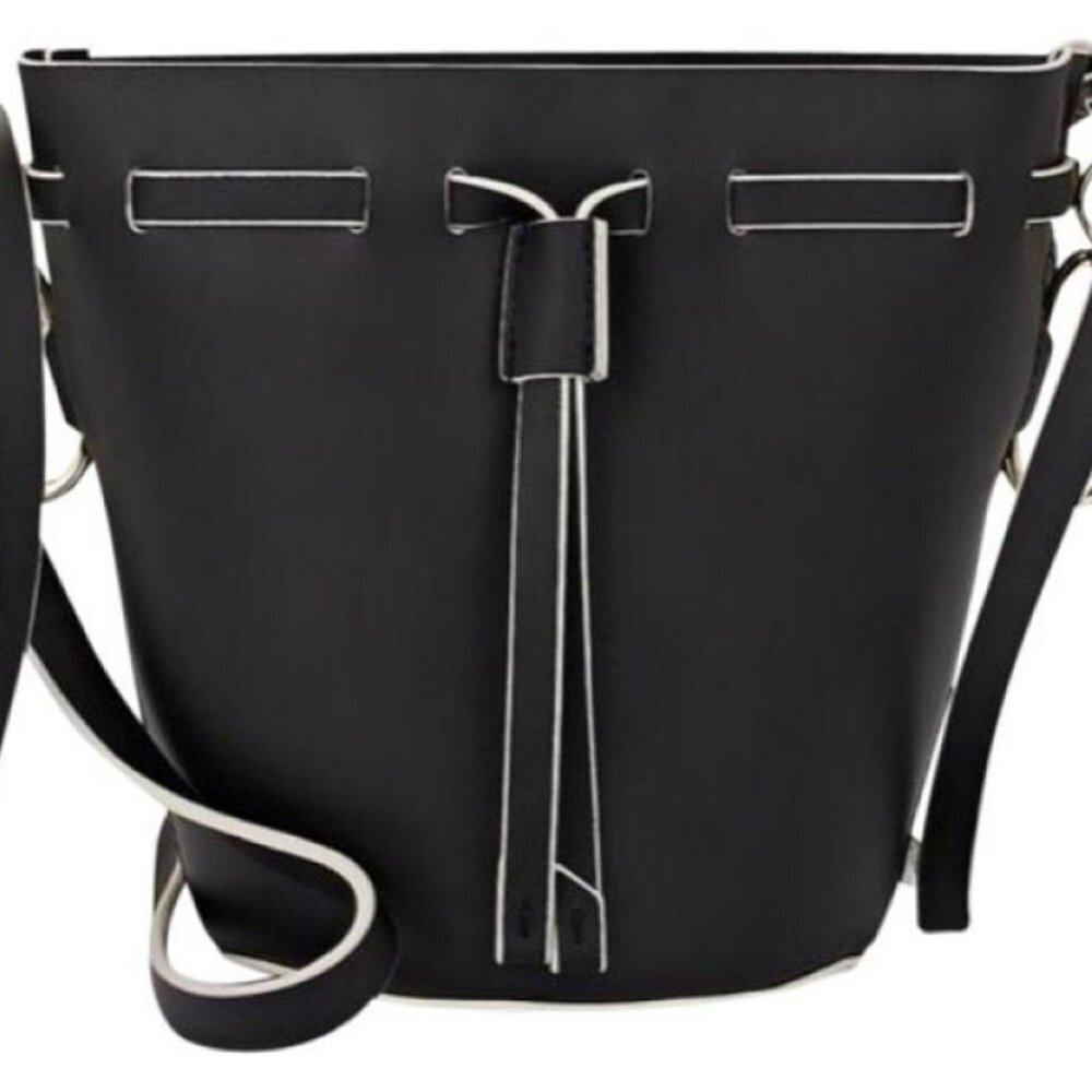 ZAC Zac Posen Belay Black Mini Shoulder Bucket Bag New - Picture 9 of 9
